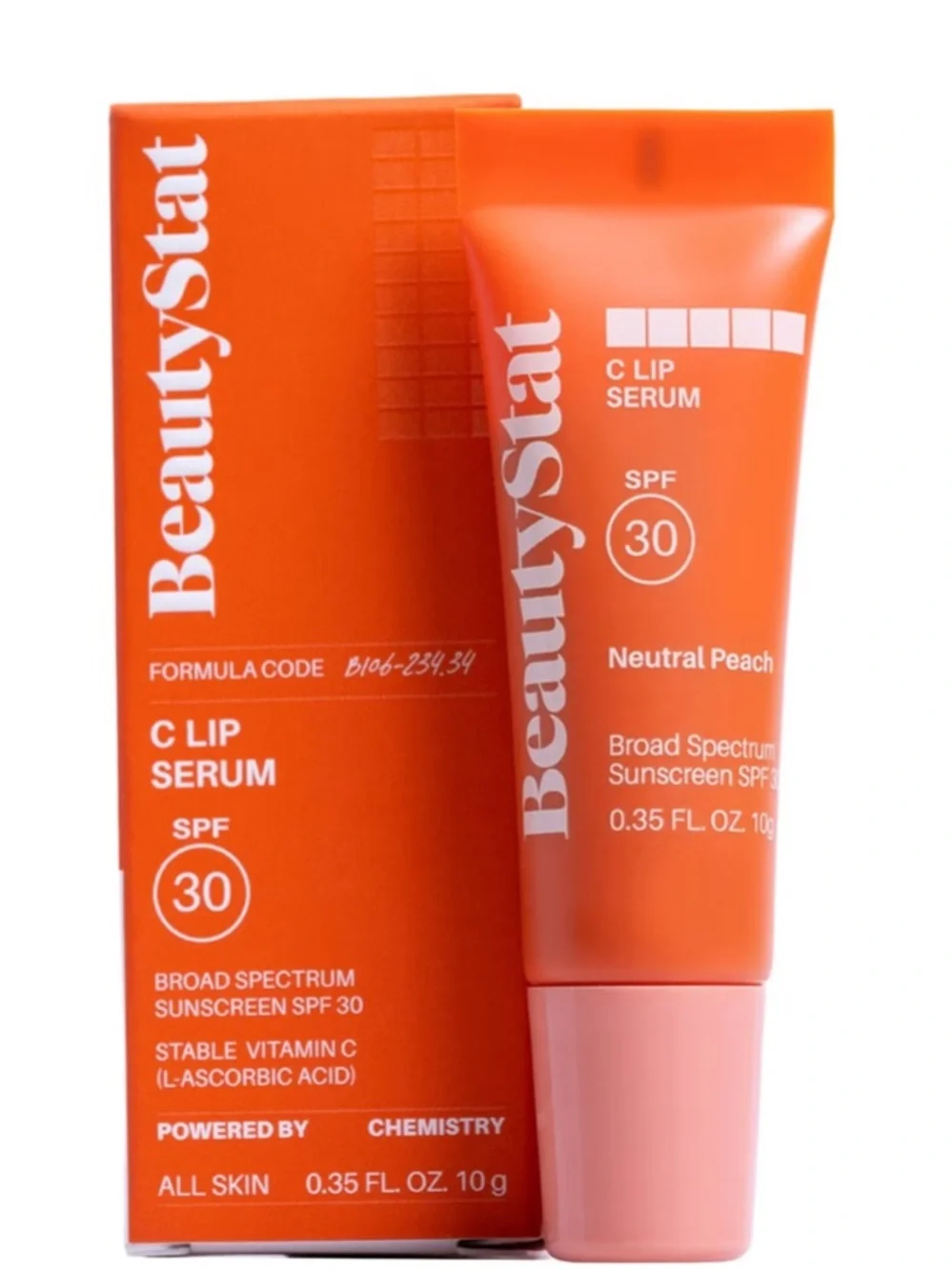 BeautyStat C Lip Serum SPF 30 in Neutral Peach 10g BRAND NEW IN BOX